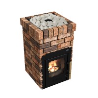 Дровяная банная печь Grill'D Violet Retro Short (Камень 20 кг)