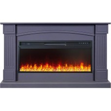 Каминокомплект Boston 42 SFT (Разборный) - Серый графит с очагом Vision 42 LED