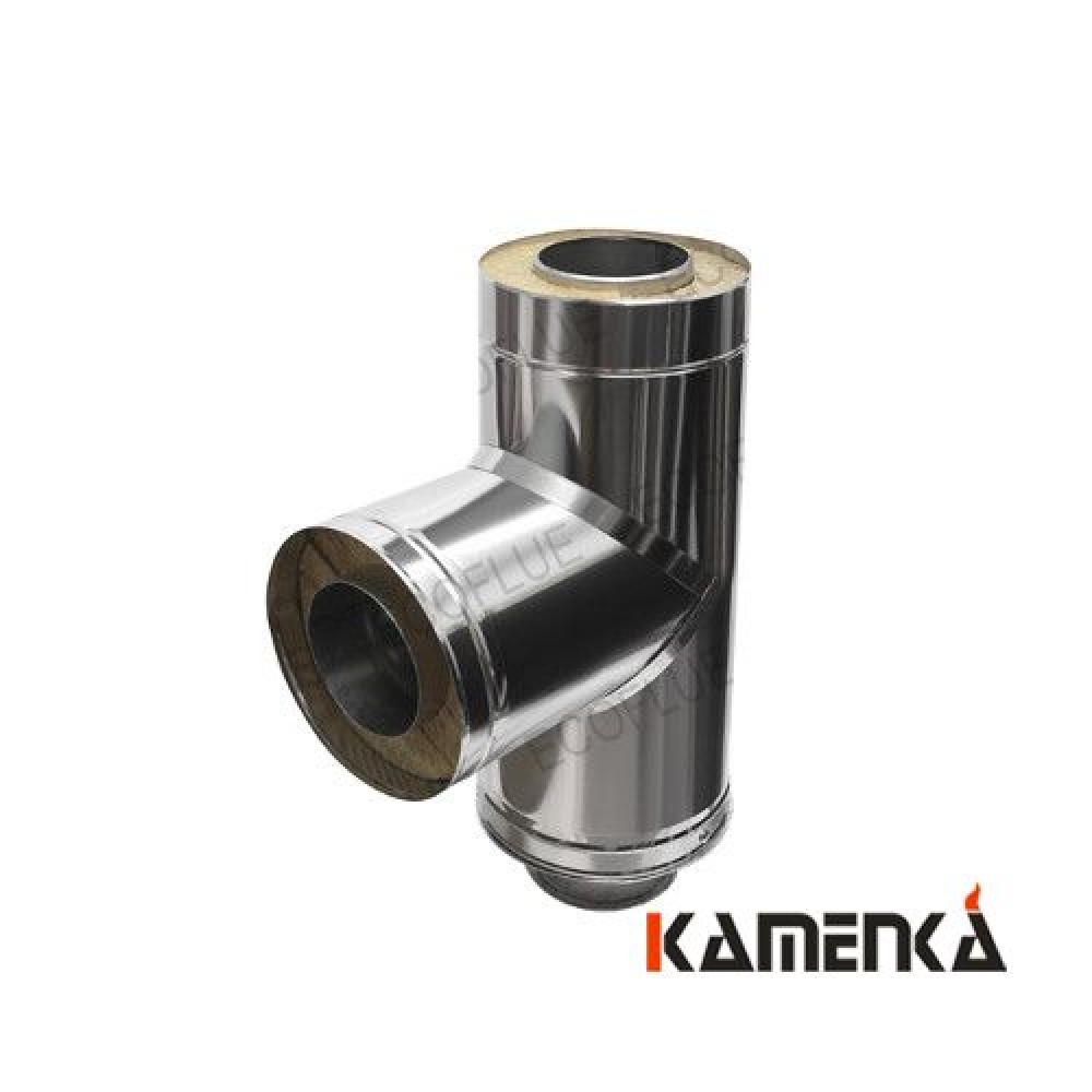 Тройник сэндвич EcoFlue 1мм нерж диаметр 200х120