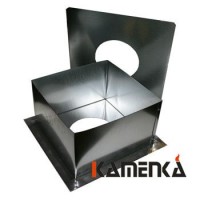 Потолочно-проходной узел EcoFlue диаметр 120 квадрат нерж+оцинк